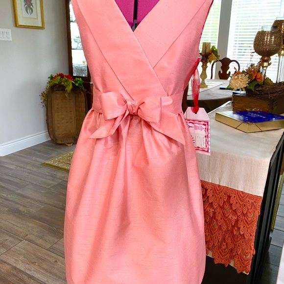 Girls Pageant Interview Dress NEW Perfectly Peachy Size 7 - Picture 3 of 8